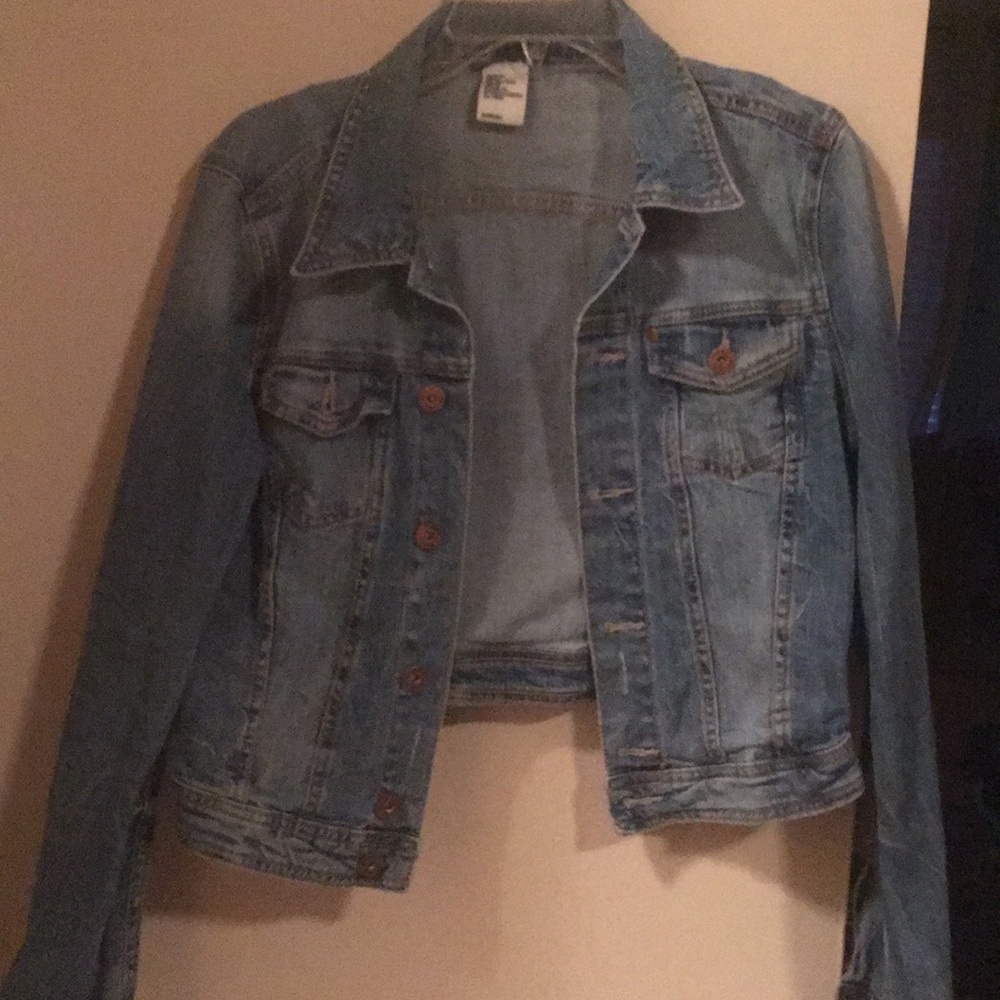 Jean crop jacket
